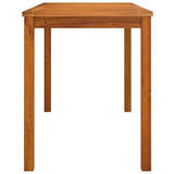 Garden Table 110x55x67 cm Solid Wood Acacia - Top-Down View