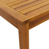 Garden Table 110x55x67 cm Solid Wood Acacia - Rear View