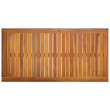 3 Piece Garden Dining Set with Cushions Solid Wood Acacia - 45-Degree Angle