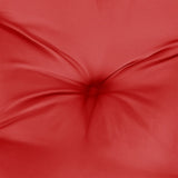 Garden Highback Chair Cushions 4 pcs Red 120x50x7 cm Fabric
