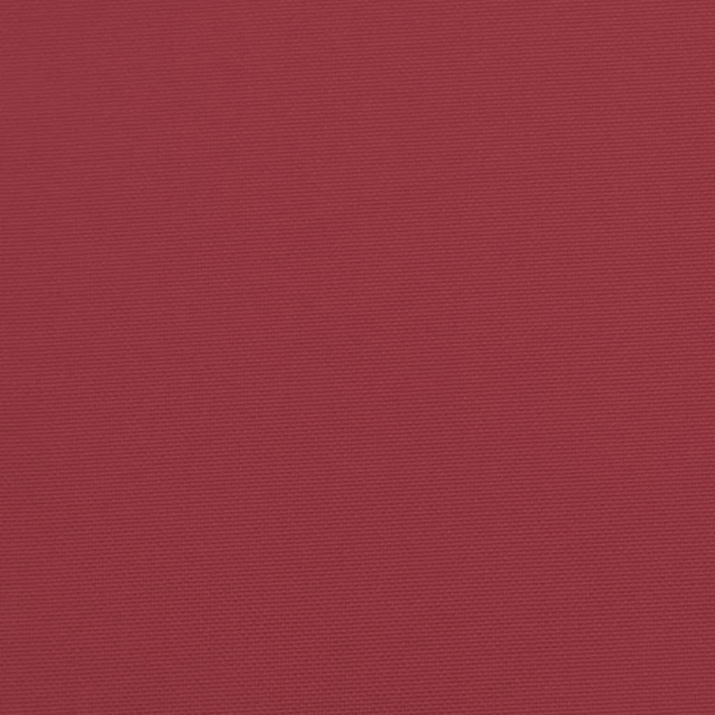 Garden Highback Chair Cushions 4 pcs Wine Red 120x50x7 cm Fabric
