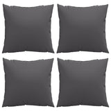 Sofa Cushions 4 pcs Anthracite 40x40 cm Fabric - Top-Down View