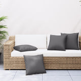 Sofa Cushions 4 pcs Anthracite 40x40 cm Fabric