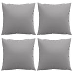 Sofa Cushions 4 pcs Grey 50x50 cm Fabric