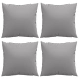Sofa Cushions 4 pcs Grey 50x50 cm Fabric - Top-Down View
