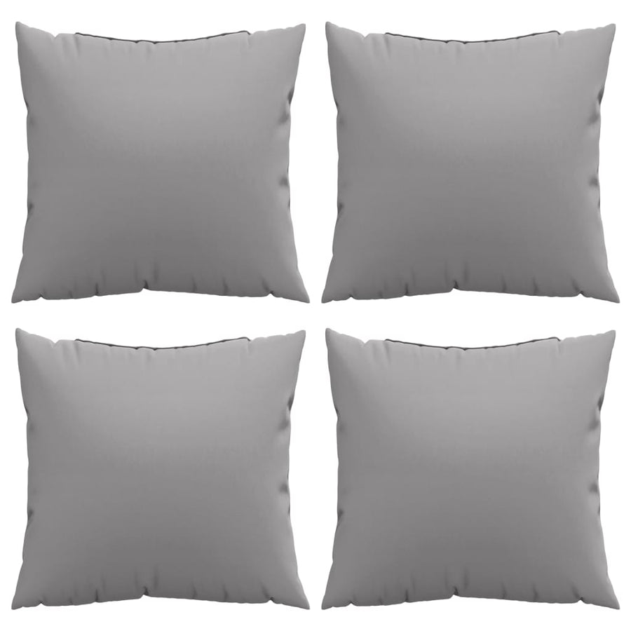 Sofa Cushions 4 pcs Grey 50x50 cm Fabric