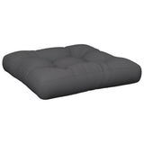 Pallet Cushion Anthracite 50x50x12 cm Fabric - Front View