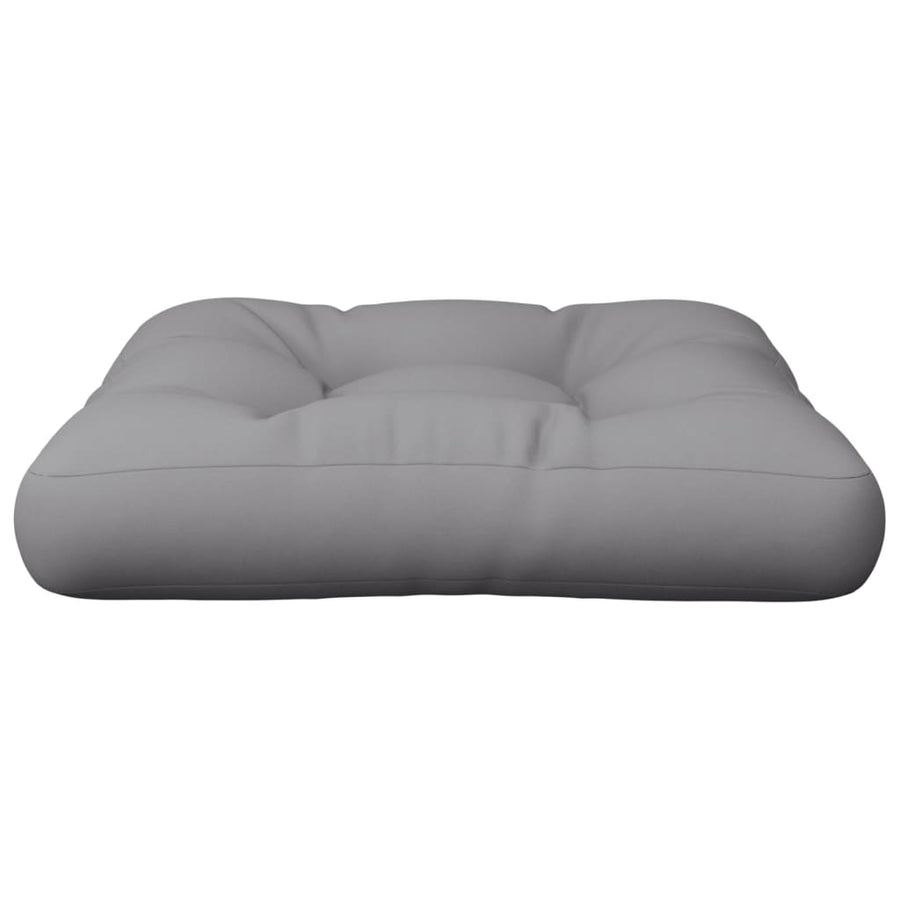 Pallet Cushion Grey 50x50x12 cm Fabric