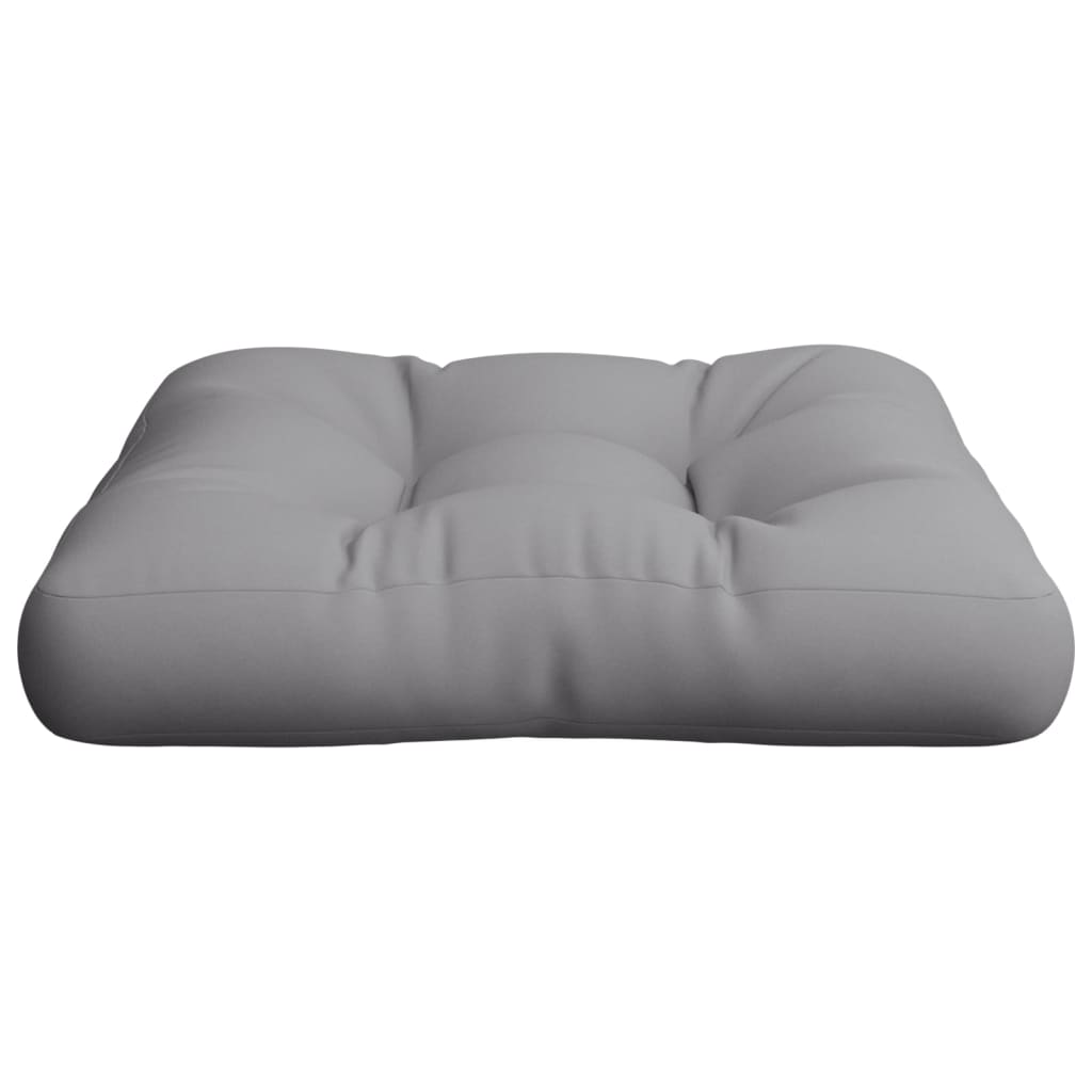 Pallet Cushion Grey 50x50x12 cm Fabric