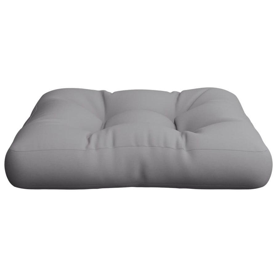 Pallet Cushion Grey 50x50x12 cm Fabric