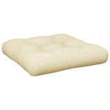 Pallet Cushion Cream 50x50x12 cm Fabric - Front View