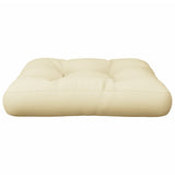 Pallet Cushion Cream 50x50x12 cm Fabric - Top-Down View