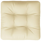 Pallet Cushion Cream 50x50x12 cm Fabric - Rear View