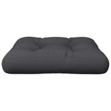 Pallet Cushion Black 50x50x12 cm Fabric - Top-Down View