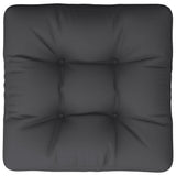 Pallet Cushion Black 50x50x12 cm Fabric - Rear View