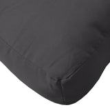 Pallet Cushion Black 50x50x12 cm Fabric - Low Angle