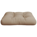 Pallet Cushion Taupe 50x50x12 cm Fabric - 45-Degree Angle