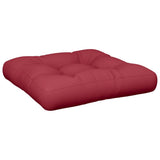 Pallet Cushion Wine Red 50x50x12 cm Fabric - Front View