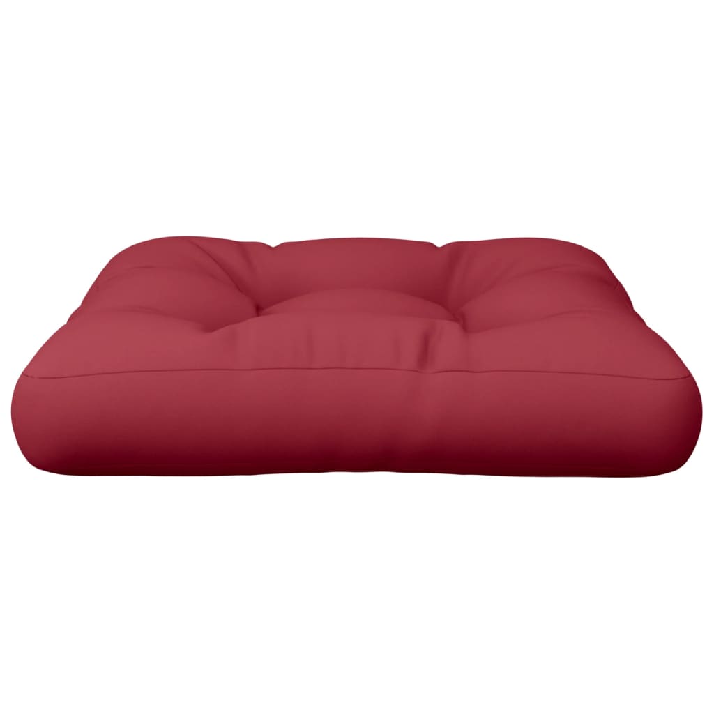 Pallet Cushion Wine Red 50x50x12 cm Fabric