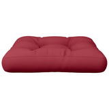 Pallet Cushion Wine Red 50x50x12 cm Fabric