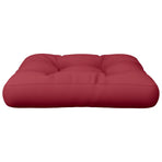 Pallet Cushion Wine Red 50x50x12 cm Fabric