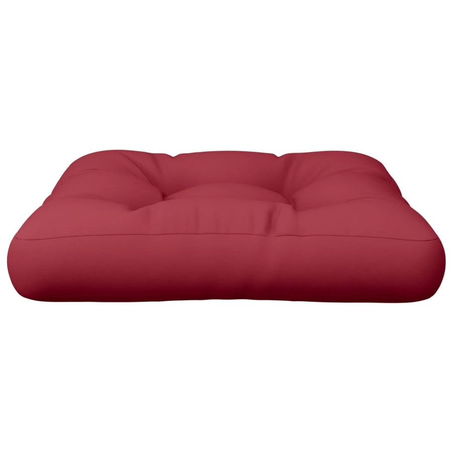 Pallet Cushion Wine Red 50x50x12 cm Fabric