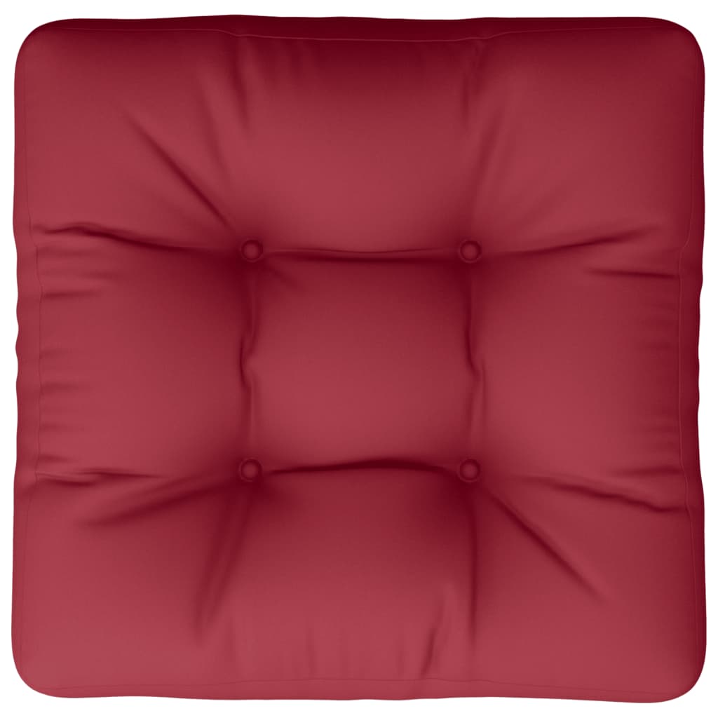 Pallet Cushion Wine Red 50x50x12 cm Fabric