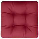 Pallet Cushion Wine Red 50x50x12 cm Fabric - Rear View