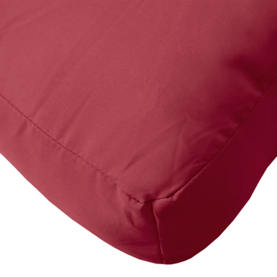 Pallet Cushion Wine Red 50x50x12 cm Fabric