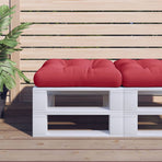 Pallet Cushion Wine Red 50x50x12 cm Fabric