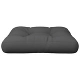 Pallet Cushion Anthracite 60x60x12 cm Fabric - Top-Down View