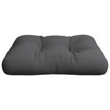 Pallet Cushion Anthracite 60x60x12 cm Fabric - 45-Degree Angle