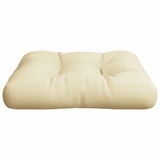 Pallet Cushion Cream 60x60x12 cm Fabric - 45-Degree Angle