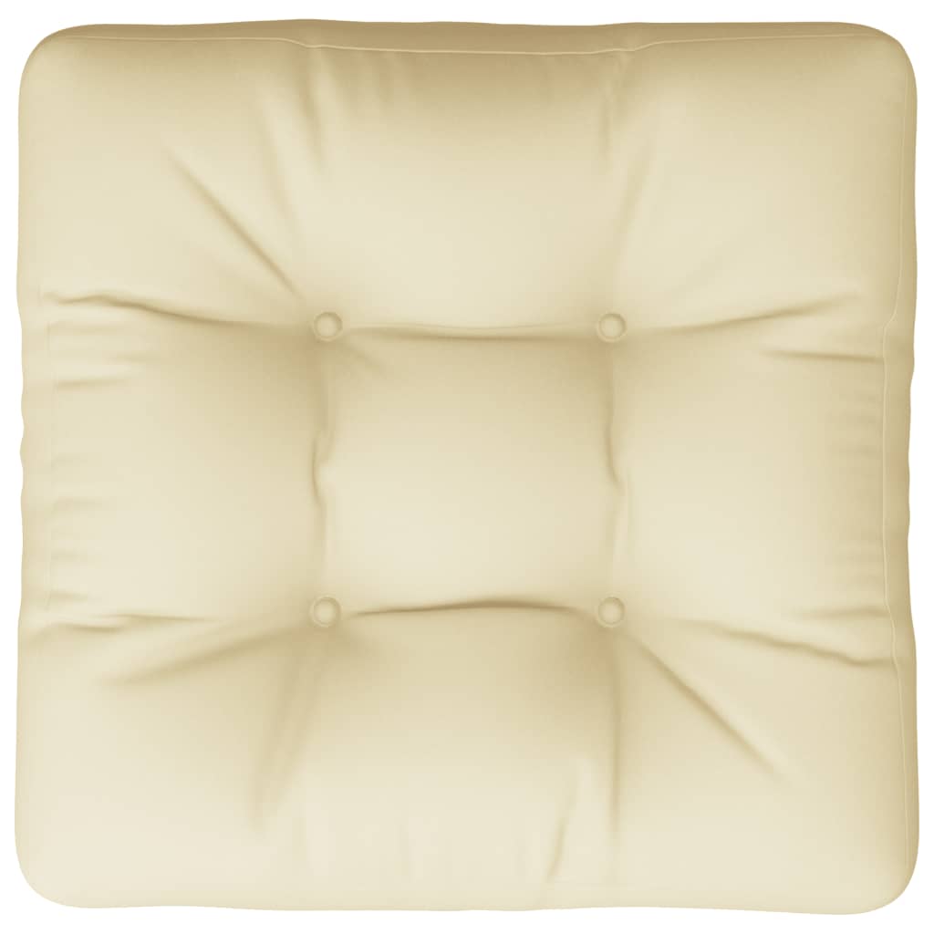 Pallet Cushion Cream 60x60x12 cm Fabric