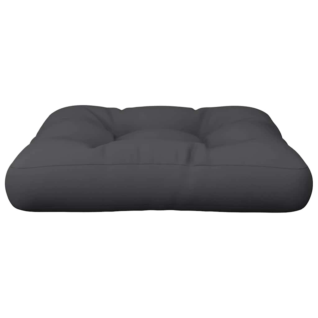 Pallet Cushion Black 60x60x12 cm Fabric