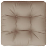 Pallet Cushion Taupe 60x60x12 cm Fabric - Rear View