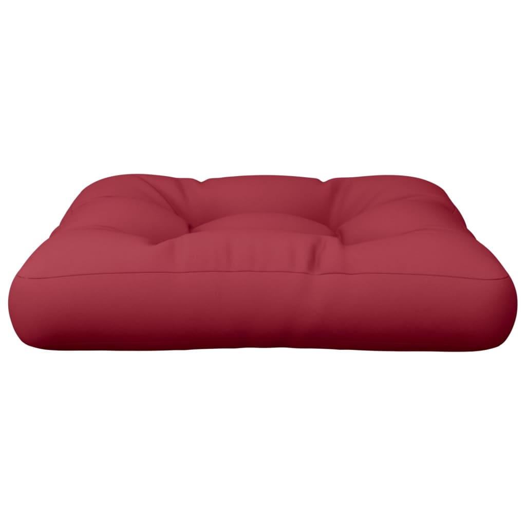 Pallet Cushion Wine Red 60x60x12 cm Fabric