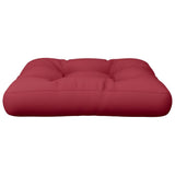 Pallet Cushion Wine Red 60x60x12 cm Fabric