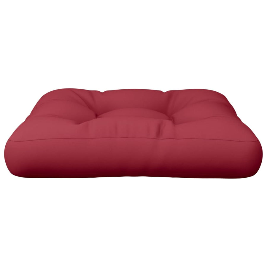 Pallet Cushion Wine Red 60x60x12 cm Fabric