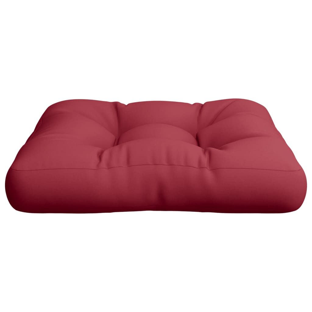 Pallet Cushion Wine Red 60x60x12 cm Fabric