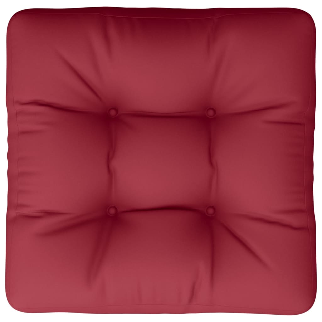 Pallet Cushion Wine Red 60x60x12 cm Fabric