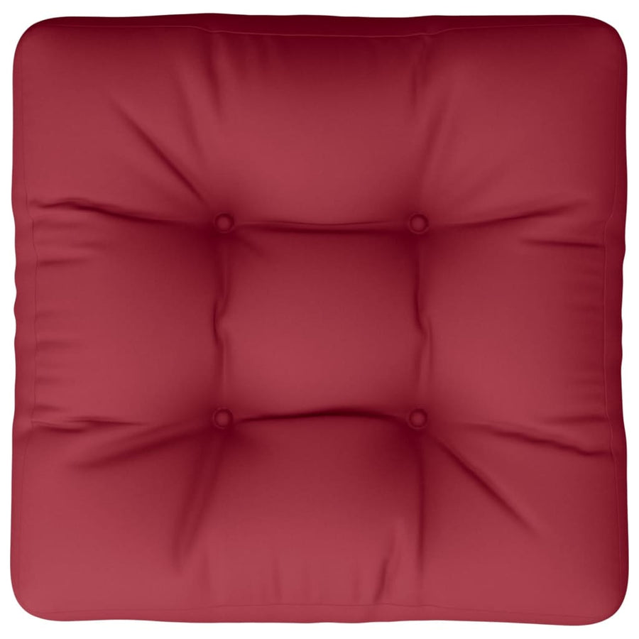 Pallet Cushion Wine Red 60x60x12 cm Fabric