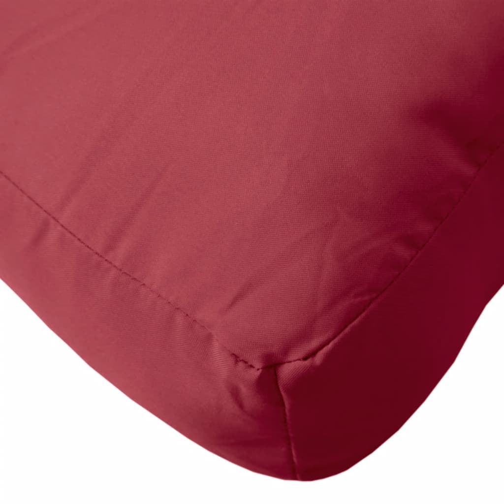 Pallet Cushion Wine Red 60x60x12 cm Fabric