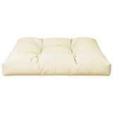 Pallet Cushion Cream 70x70x12 cm Fabric - Top-Down View