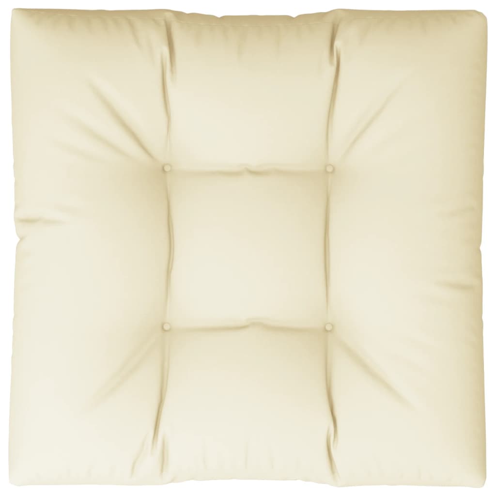 Pallet Cushion Cream 70x70x12 cm Fabric