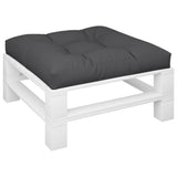 Pallet Cushion Black 70x70x12 cm Fabric - Side View