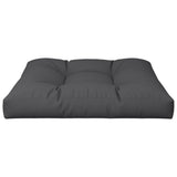 Pallet Cushion Black 70x70x12 cm Fabric - Top-Down View