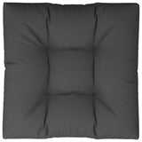 Pallet Cushion Black 70x70x12 cm Fabric
