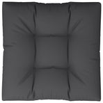 Pallet Cushion Black 70x70x12 cm Fabric