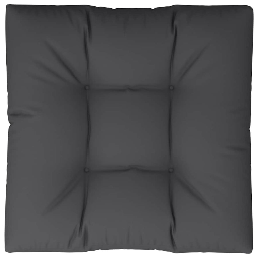 Pallet Cushion Black 70x70x12 cm Fabric